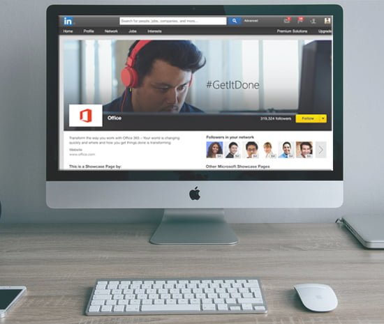 Page entreprise Linkedin