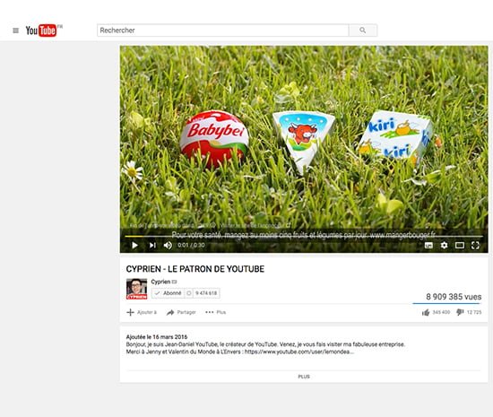 publicité sur Youtube